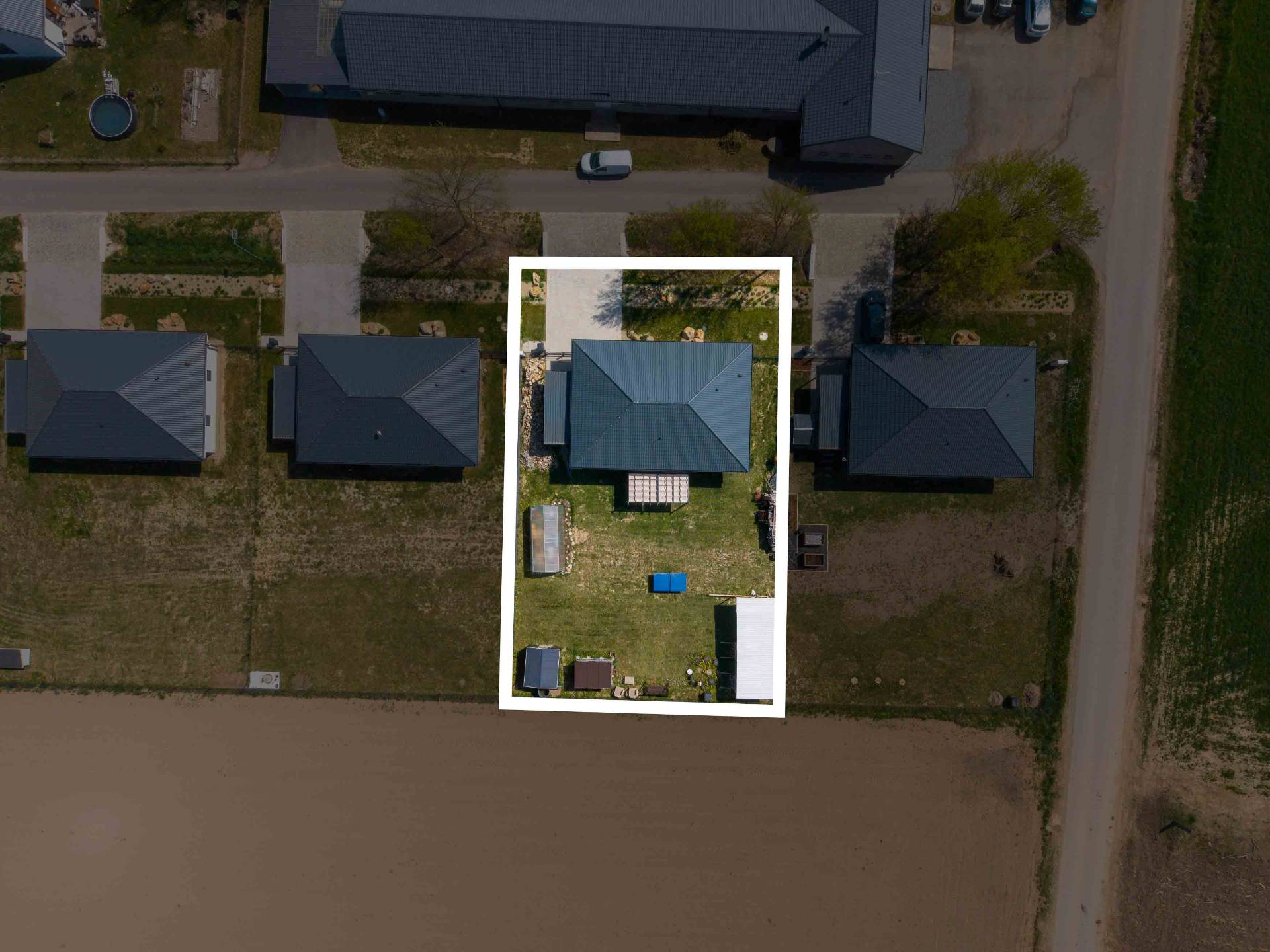 Dronový záběr rodinného domu