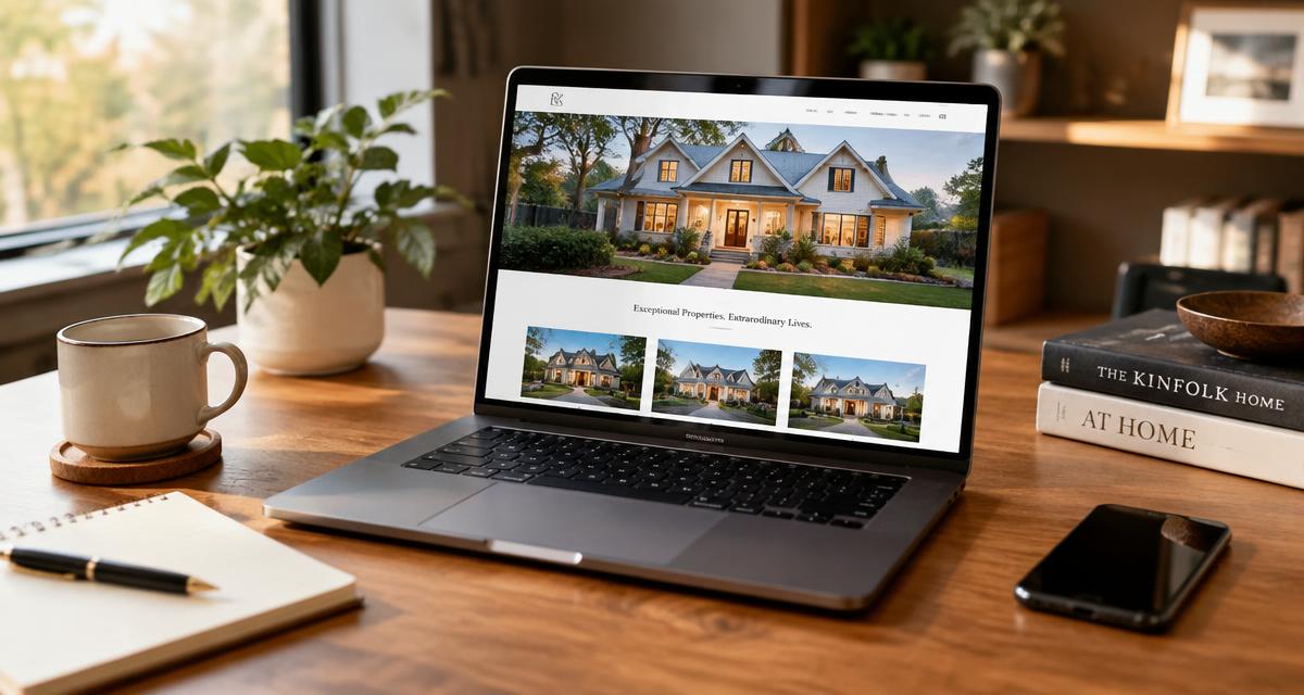 Web pro realitního makléře s nabídkami a referencemi